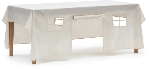 LAFORMA Temis legehus - hvid bomuld (230x210)